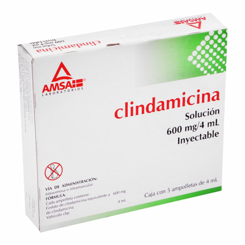 Clindamicina 600 Mg Amp 5x4 Ml